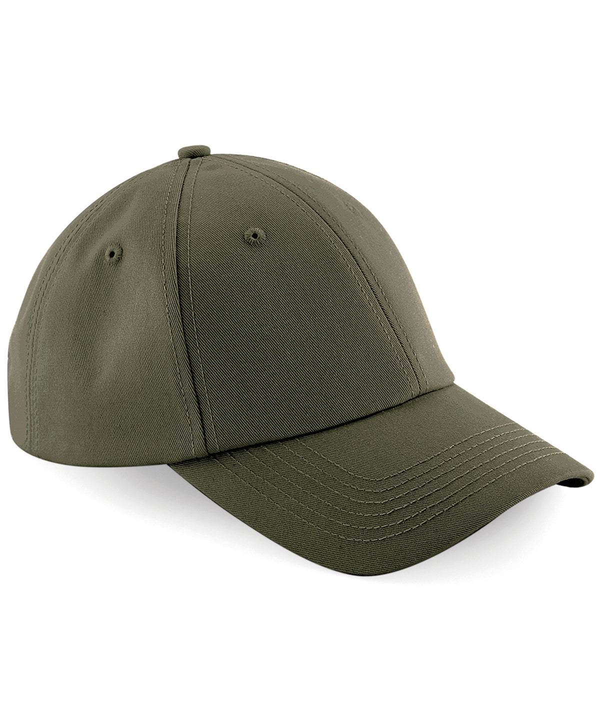 Beechfield – Authentische Baseballkappe – Militärgrün – Fügen Sie Ihr Design/Logo hinzu