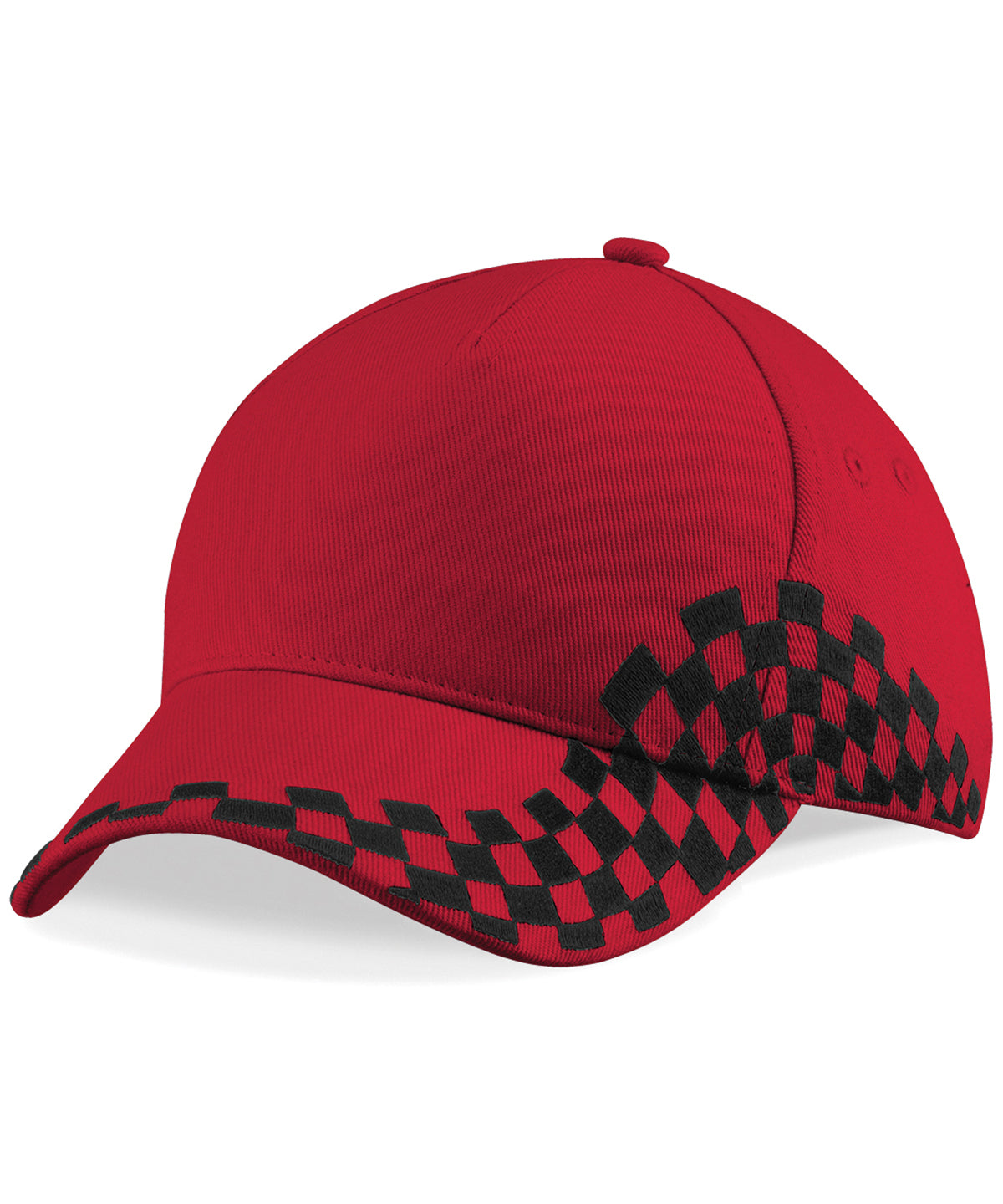 Beechfield – Grand Prix-Kappe – Klassisches Rot – Fügen Sie Ihr Design/Logo hinzu