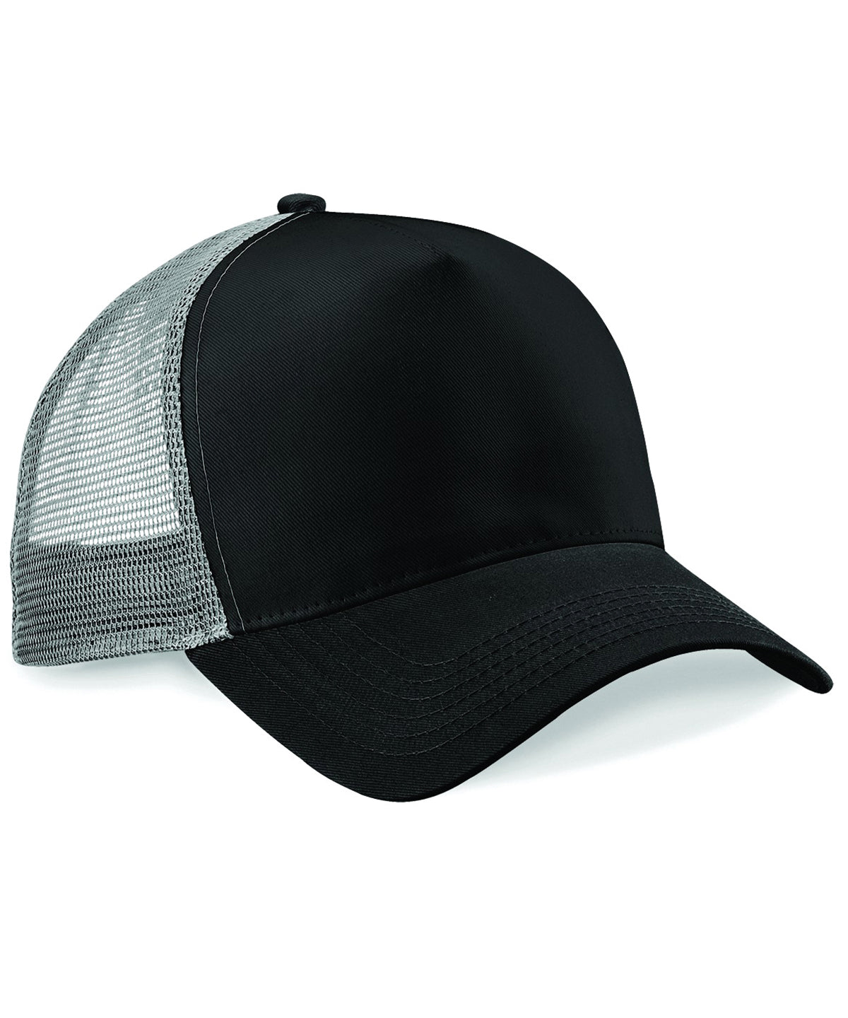 Beechfield - Snapback trucker - Black/Light Grey - Add Your Design/Logo
