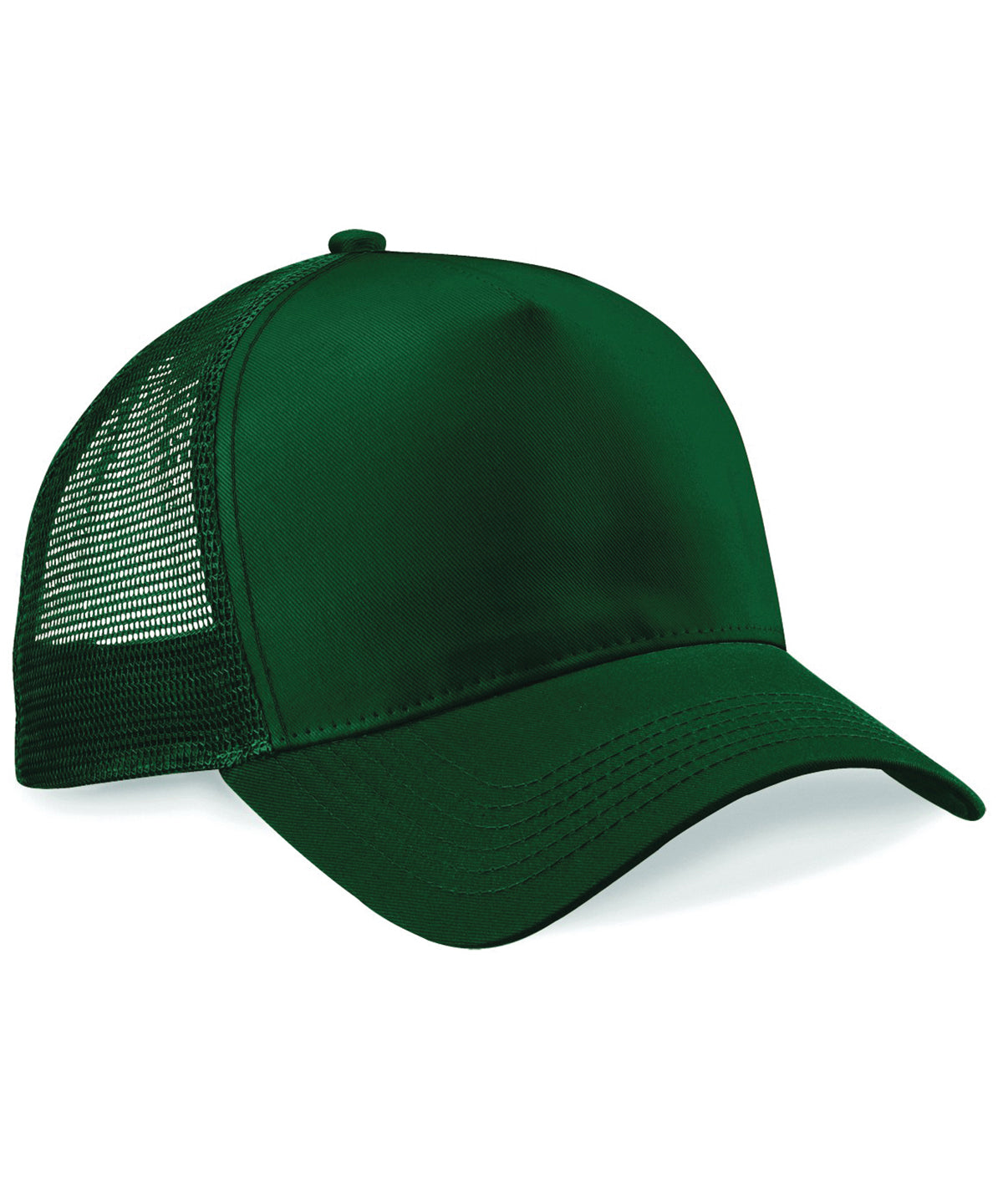 Beechfield - Casquette snapback trucker - Vert bouteille/Vert bouteille - Ajoutez votre design/logo