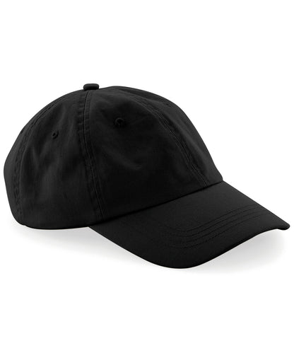 Beechfield – Low-Profile 6-Panel Dad Cap – Schwarz – Fügen Sie Ihr Design/Logo hinzu