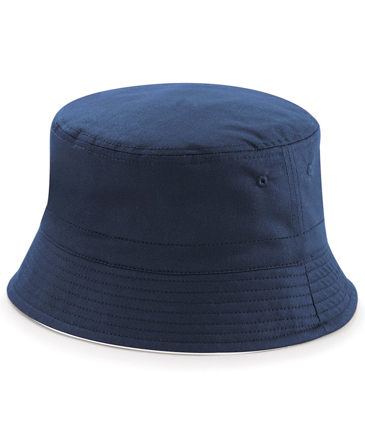 Beechfield - Bob réversible - Bleu marine/blanc - Ajoutez votre design/logo