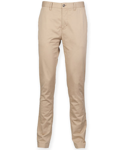Front Row – Stretch-Chinos – Stein – Fügen Sie Ihr Design/Logo hinzu