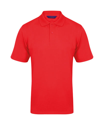 Henbury – Coolplus® Poloshirt – Rot – Fügen Sie Ihr Design/Logo hinzu