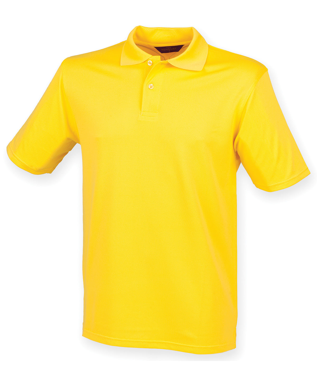 Henbury - Polo Coolplus® - Jaune - Ajoutez votre design/logo