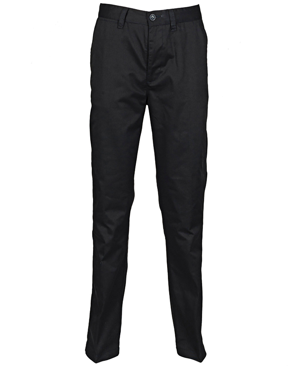Henbury – Damen 65/35 Chinohose mit flacher Vorderseite – Schwarz – Fügen Sie Ihr Design/Logo hinzu