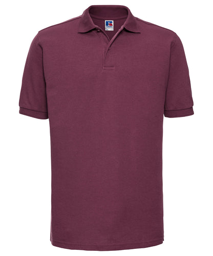 Russell Europe - Hard-wearing 60C wash polo - Burgundy - Add Your Design/Logo