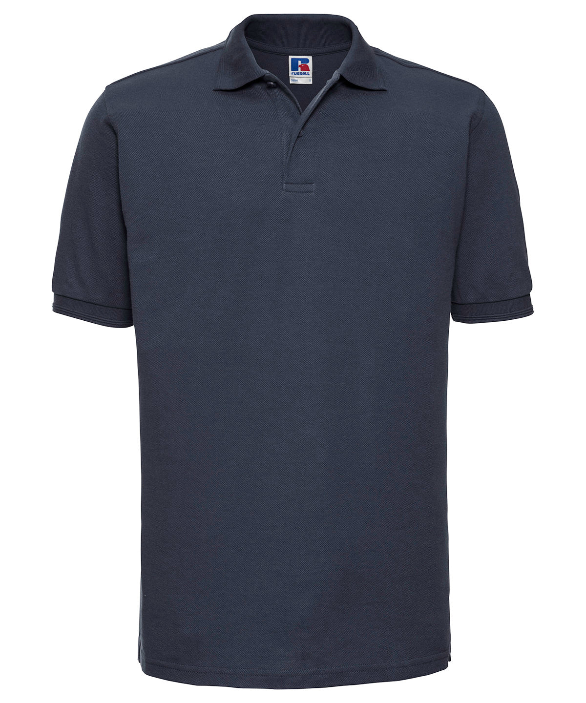 Russell Europe – Strapazierfähiges Poloshirt mit Waschung bei 60 °C – Französisches Marineblau – Fügen Sie Ihr Design/Logo hinzu