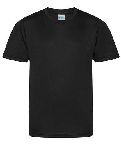 AWDis Just Cool - T-shirt cool et fluide pour enfants - Noir de jais - Ajoutez votre design/logo