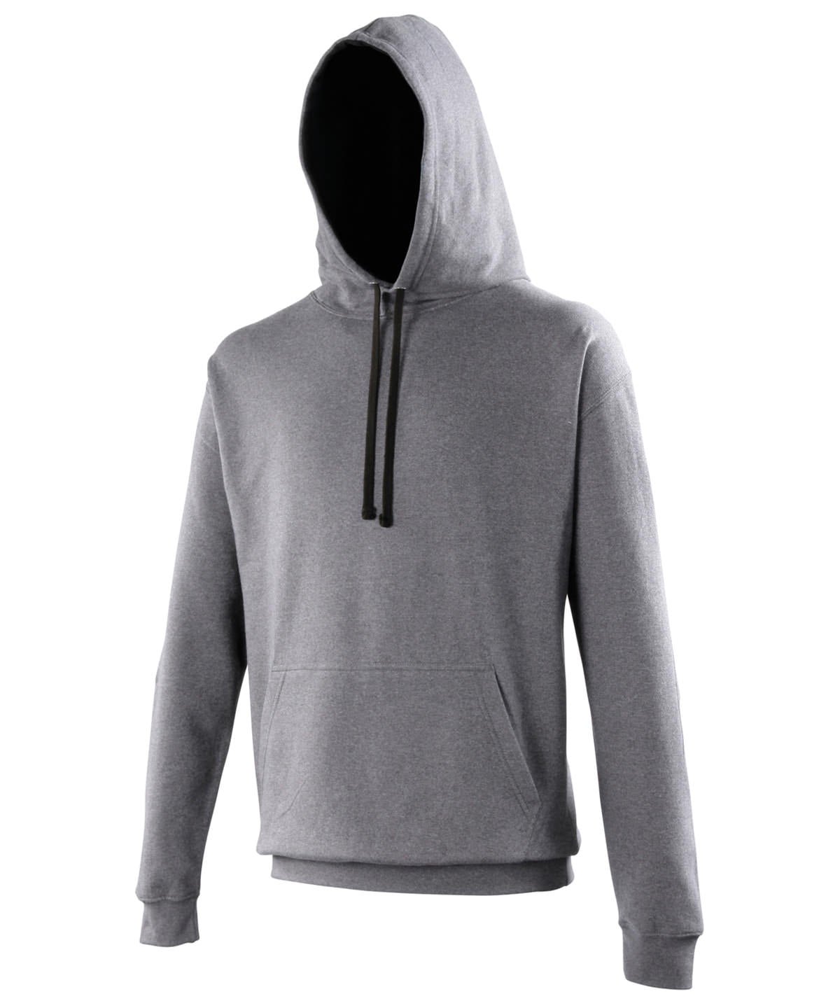 AWDis Just Hoods - Sweat à capuche universitaire - Anthracite/Noir de jais - Ajoutez votre design/logo