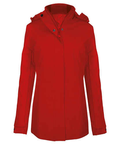 Parka femme Kariban - Rouge - Ajoutez votre design/logo