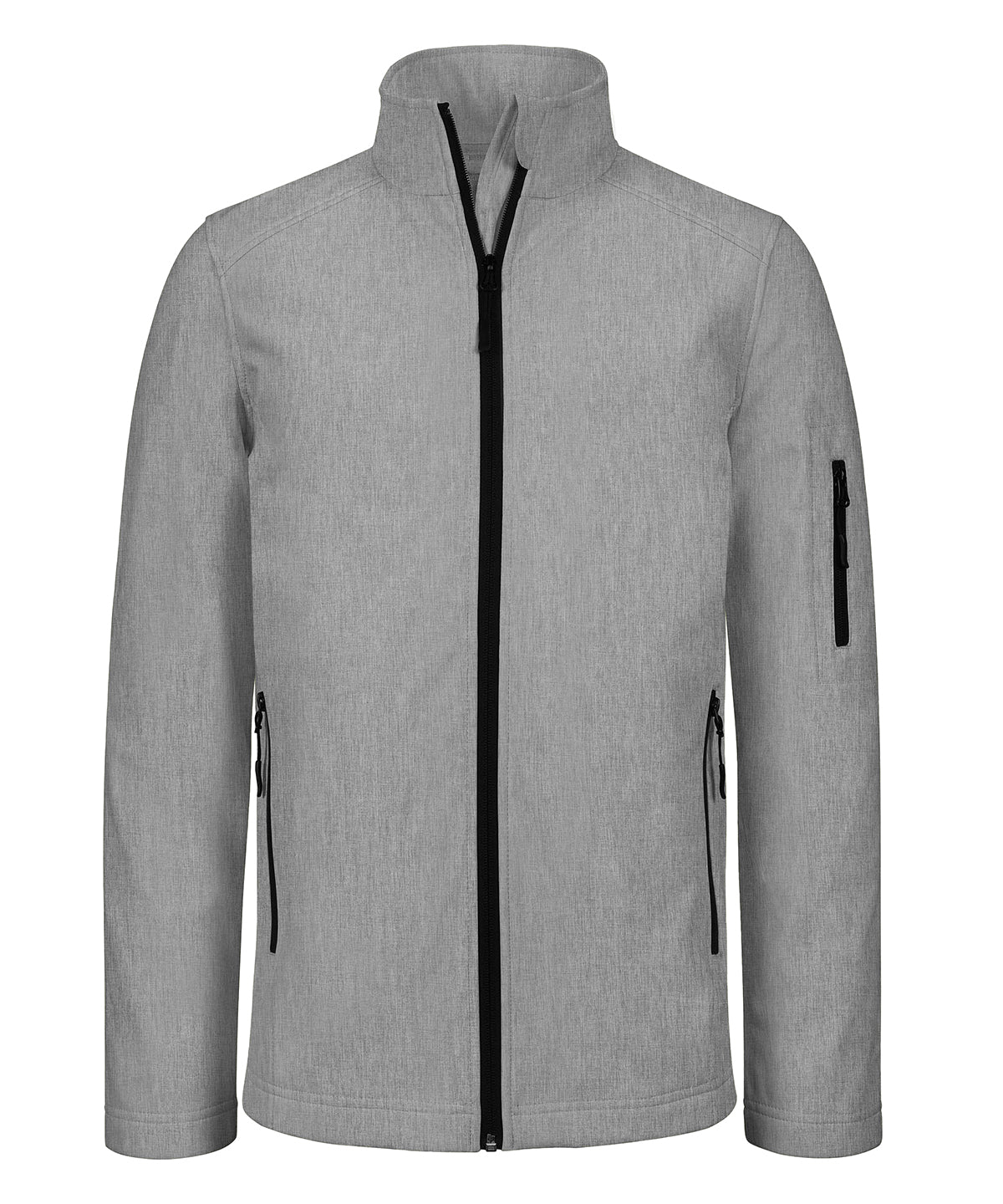 Kariban – Softshelljacke – Grau meliert – Fügen Sie Ihr Design/Logo hinzu