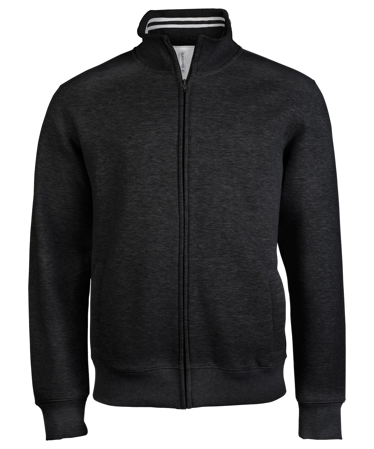 Kariban - Sweat zippé pour homme - Noir - Ajoutez votre logo