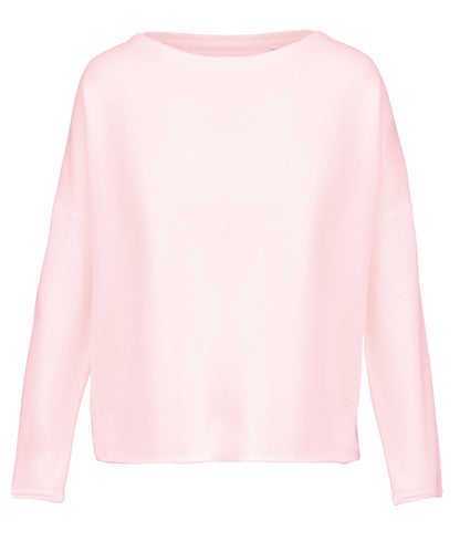 Kariban - Sweat-shirt oversize pour femme - Rose pâle - Ajoutez votre design/logo