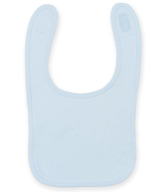 Larkwood - Plain and contrast bib - Pale Blue - Add Your Design/Logo