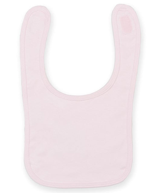 Larkwood - Plain and contrast bib - Pale Pink - Add Your Design/Logo