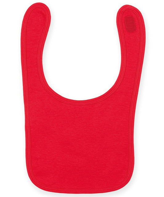 Larkwood - Plain and contrast bib - Red - Add Your Design/Logo