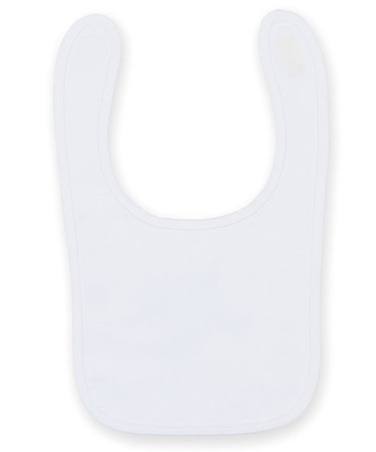Larkwood - Plain and contrast bib - White - Add Your Design/Logo