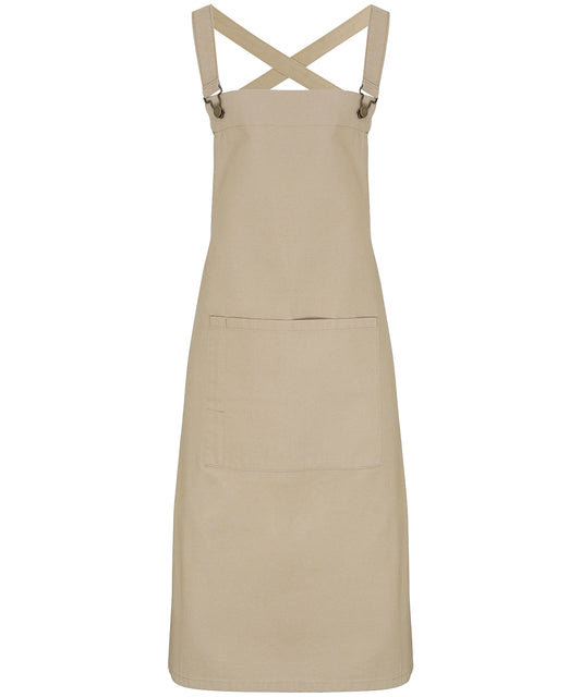 Cross back 'barista' bib apron