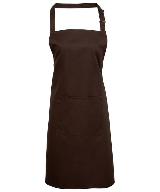 Colours bib apron with pocket