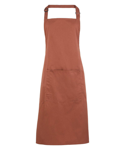 Colours bib apron with pocket