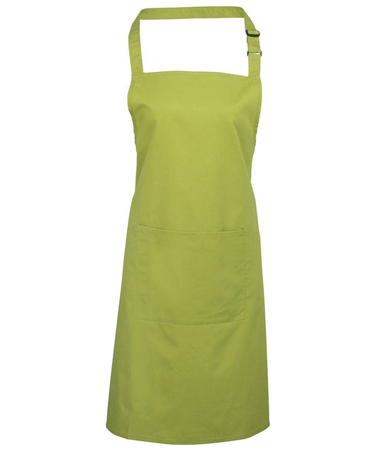 Colours bib apron with pocket