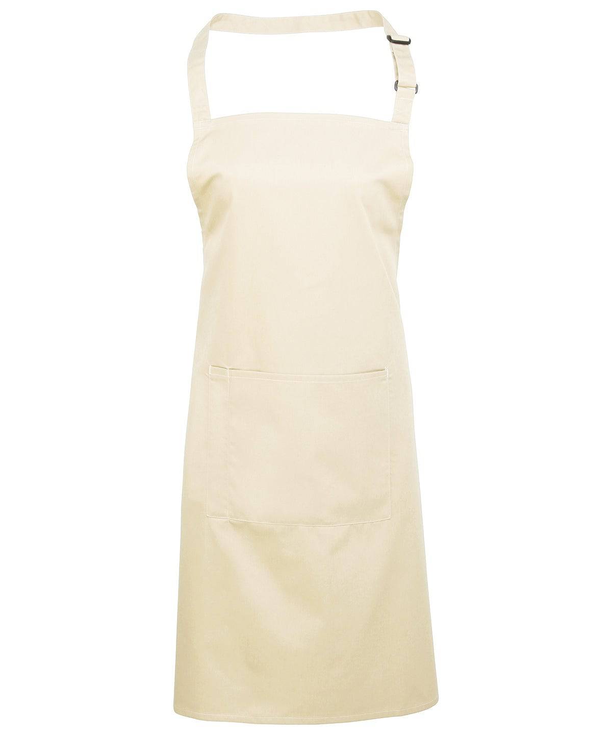 Colours bib apron with pocket