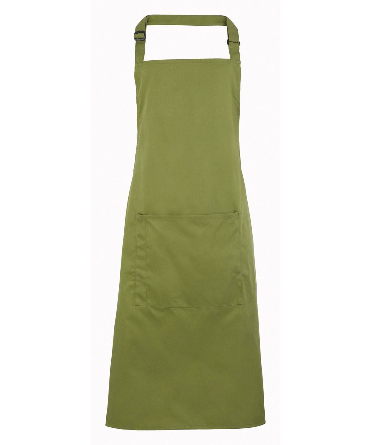 Colours bib apron with pocket