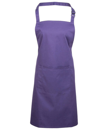 Colours bib apron with pocket