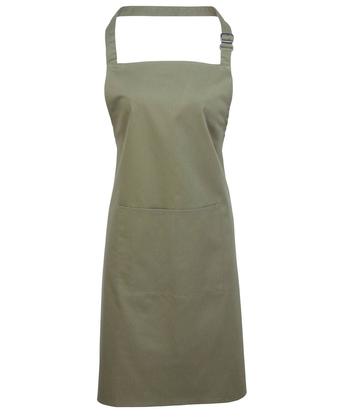 Colours bib apron with pocket