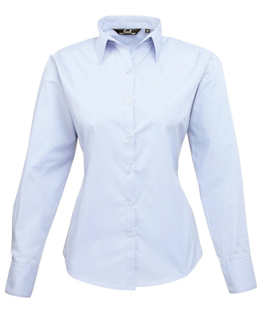 Women's poplin long sleeve blouse