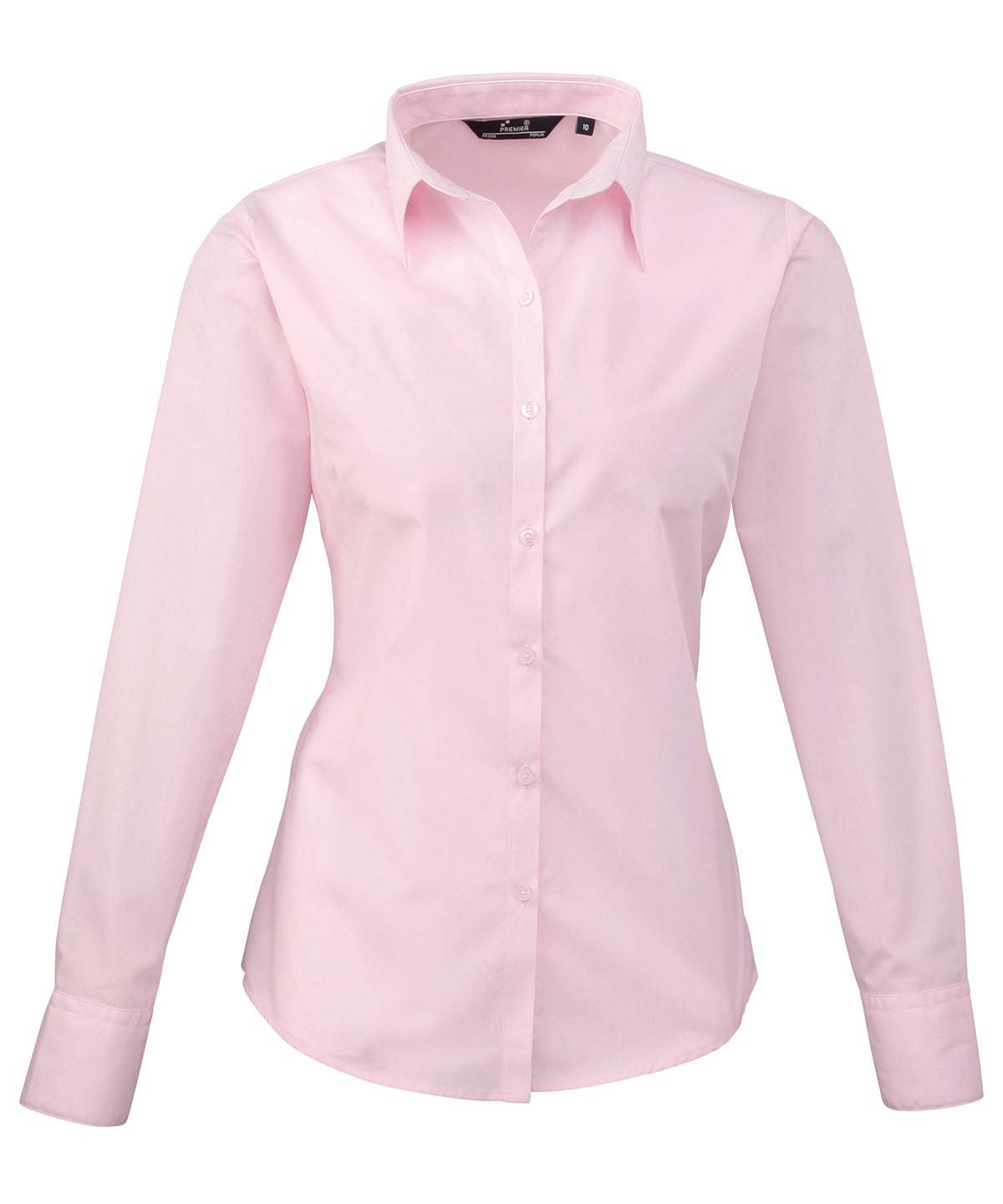 Women's poplin long sleeve blouse