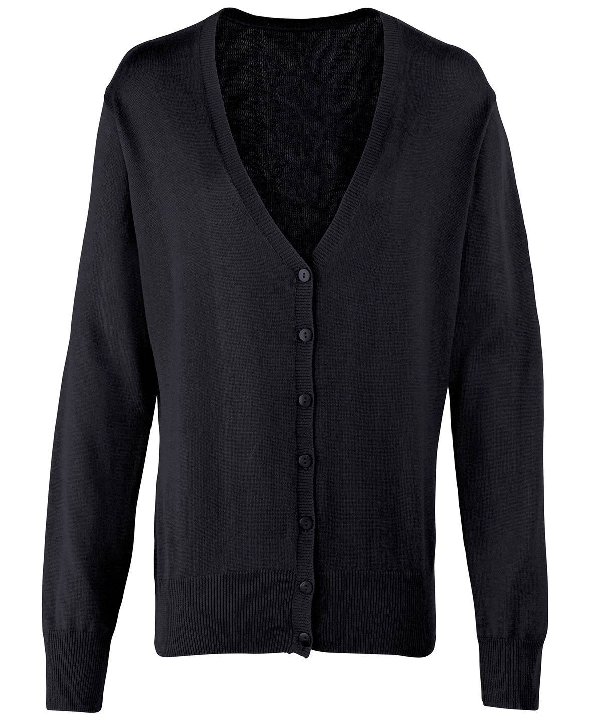 Women's button-through knitted cardigan