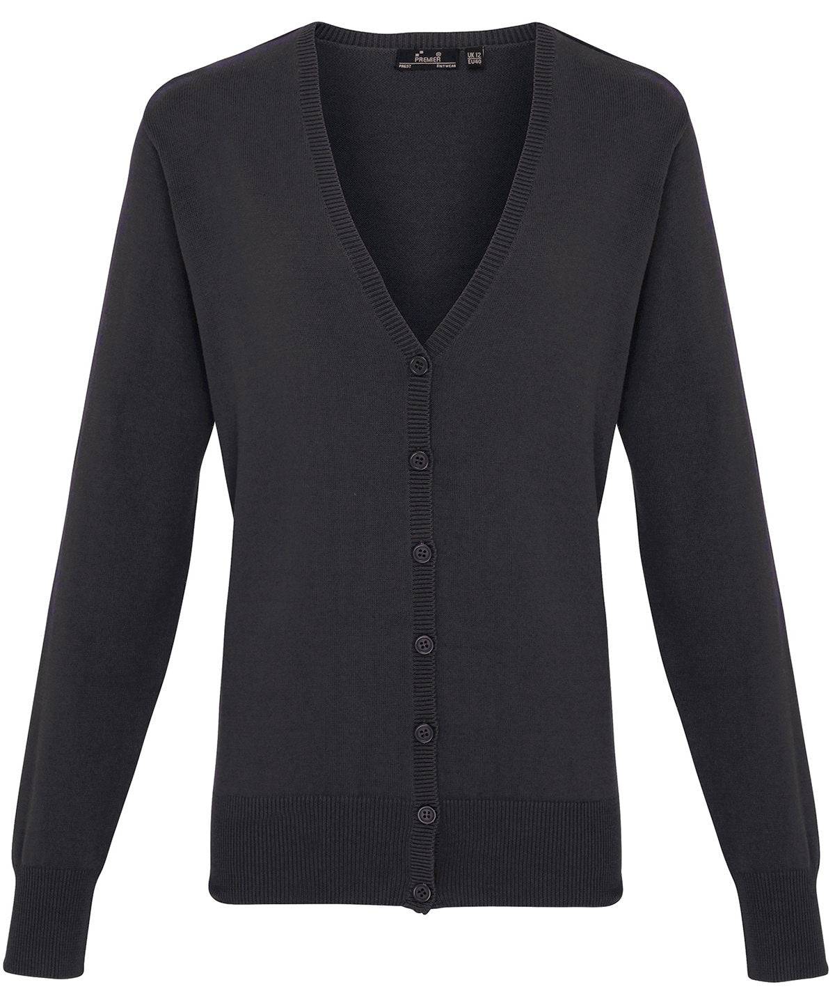 Women's button-through knitted cardigan