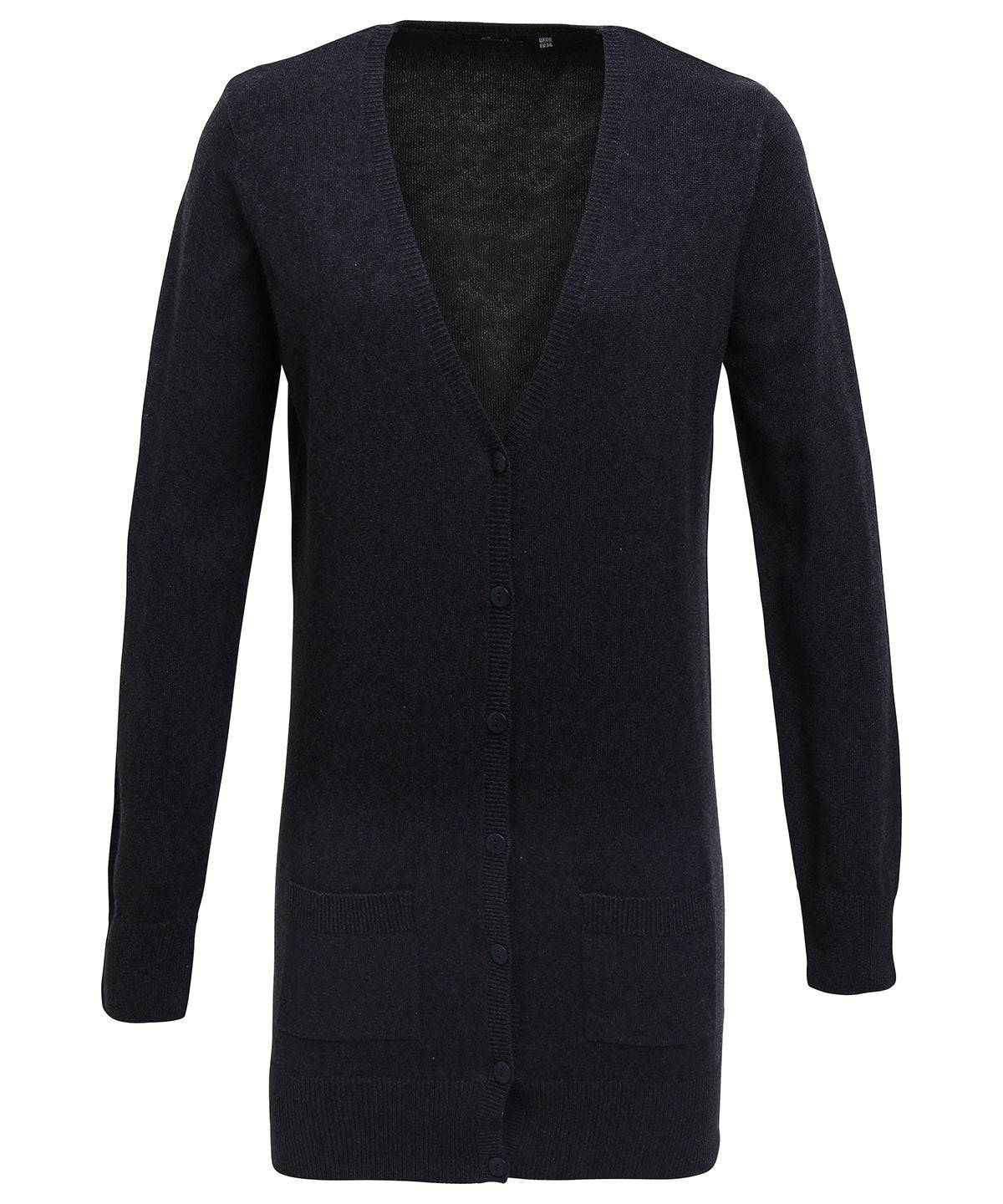 Women's longline knitted cardigan