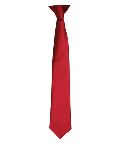 'Colours' satin clip tie