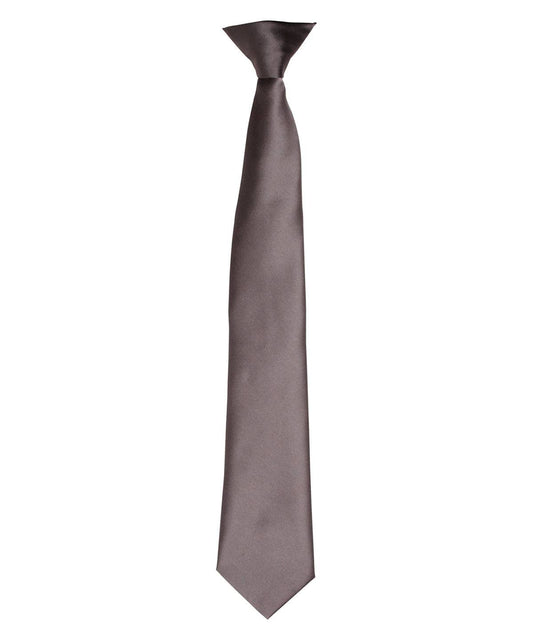 'Colours' satin clip tie
