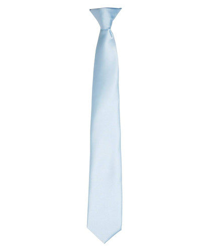 'Colours' satin clip tie