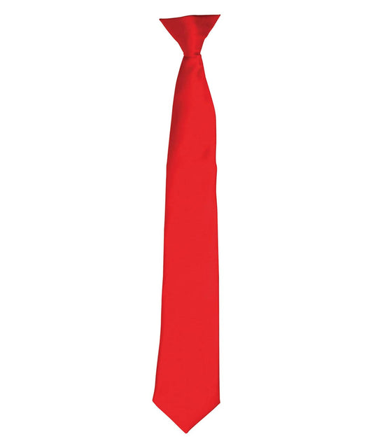 'Colours' satin clip tie