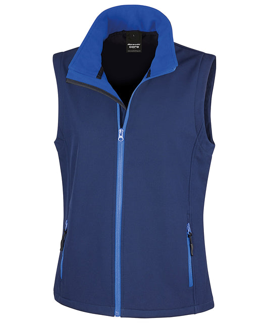 Women's printable softshell bodywarmer