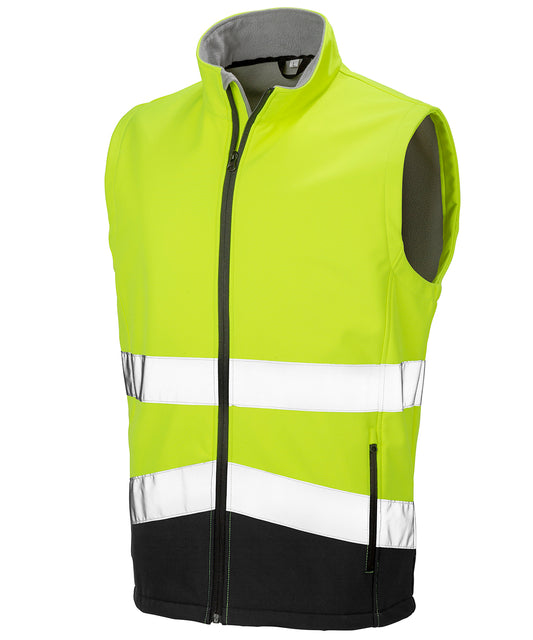 Printable safety softshell gilet