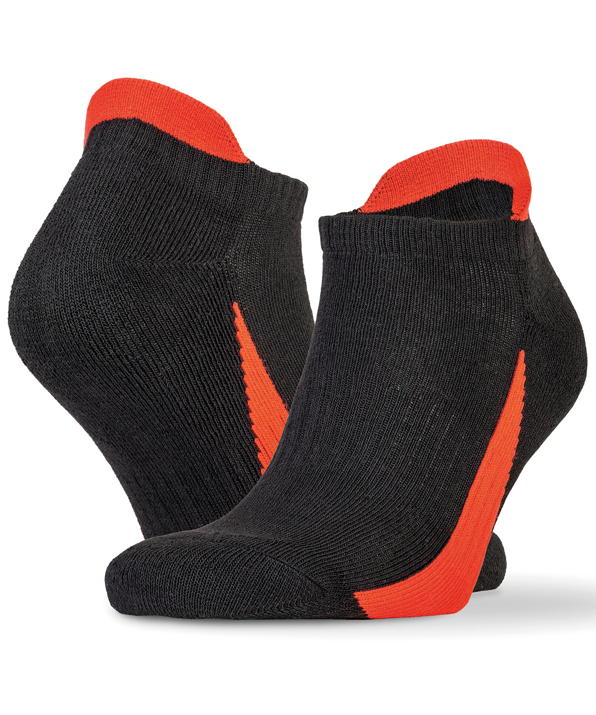 Spiro - 3-pack sports sneaker socks - Black/Red - Add Your Design/Logo ...