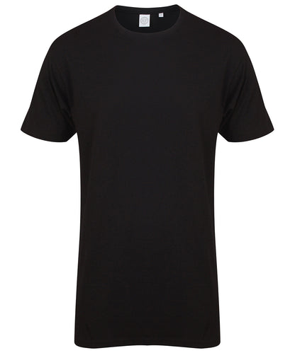 Longline t-shirt with dipped hem