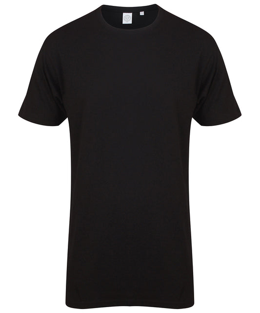 Longline t-shirt with dipped hem