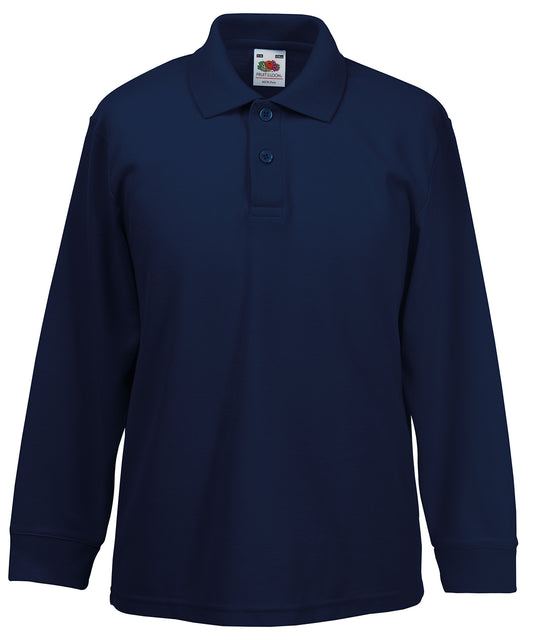 Kids long sleeve 65/35 polo