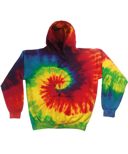 Rainbow tie-dye hoodie