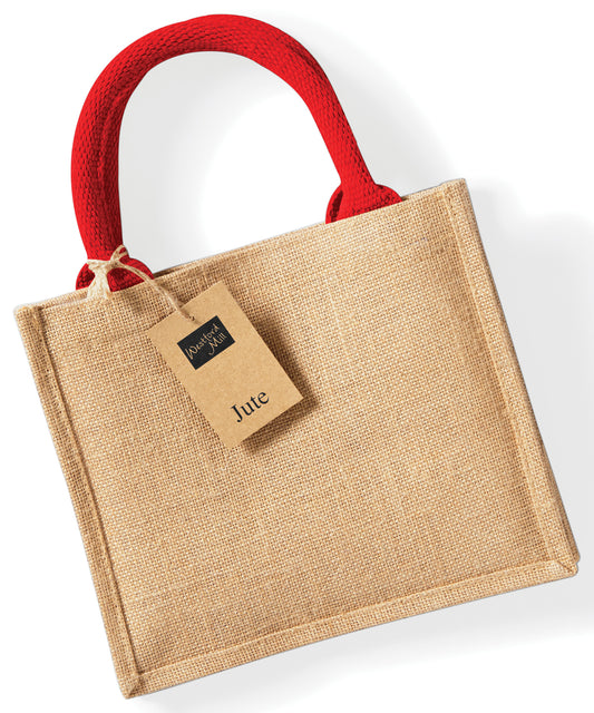 Jute mini gift bag