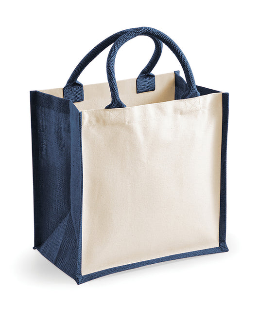 Printers midi jute tote