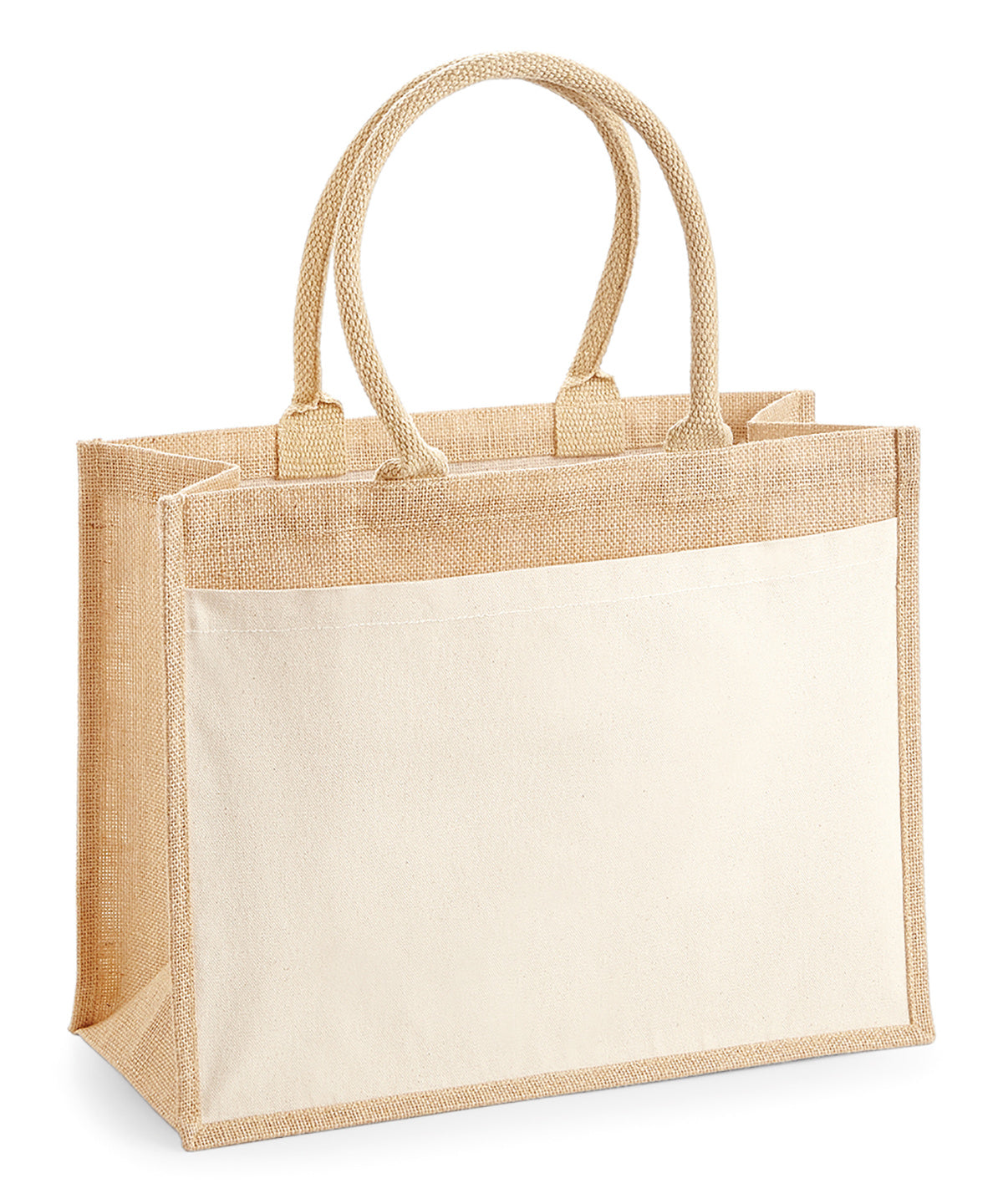 Cotton pocket jute shopper