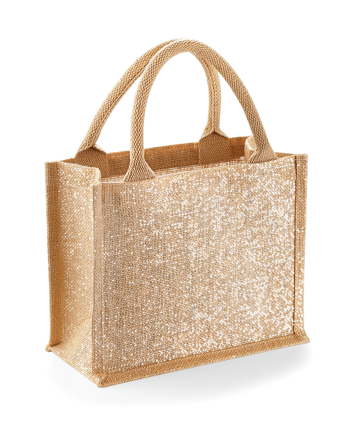 Shimmer jute mini gift bag